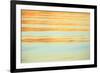 Abstract of water ripples in orange and blue.-Stuart Westmorland-Framed Photographic Print