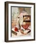 Abstract Oil Painting of Still Life with Pitcher and Fruits-Gino Santa Maria-Framed Photographic Print