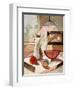Abstract Oil Painting of Still Life with Pitcher and Fruits-Gino Santa Maria-Framed Photographic Print