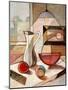 Abstract Oil Painting of Still Life with Pitcher and Fruits-Gino Santa Maria-Mounted Photographic Print