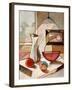 Abstract Oil Painting of Still Life with Pitcher and Fruits-Gino Santa Maria-Framed Photographic Print
