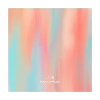 'Abstract Oil Painting Texture. Hand Drawn Paint Brushes Background. Pastel Color Palette