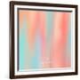 Abstract Oil Painting Texture. Hand Drawn Paint Brushes Background. Pastel Color Palette.-Lidia Kubrak-Framed Art Print