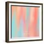 Abstract Oil Painting Texture. Hand Drawn Paint Brushes Background. Pastel Color Palette.-Lidia Kubrak-Framed Art Print