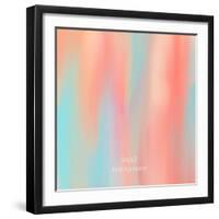 Abstract Oil Painting Texture. Hand Drawn Paint Brushes Background. Pastel Color Palette.-Lidia Kubrak-Framed Art Print