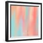 Abstract Oil Painting Texture. Hand Drawn Paint Brushes Background. Pastel Color Palette.-Lidia Kubrak-Framed Art Print