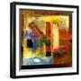 Abstract Oil Painting-Rinderart-Framed Art Print