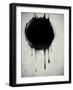 Abstract Oil Slick Flows With Drops-fet-Framed Art Print