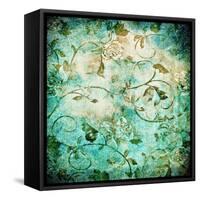 Abstract Old Background With Grunge Texture-iulias-Framed Stretched Canvas