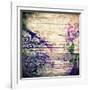Abstract Old Background With Grunge Texture-iulias-Framed Art Print