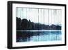 Abstract On The Lake-Milli Villa-Framed Art Print