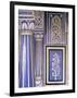 Abstract or Stylized Floral Motif, Chalk Blue and White Painted Mahal, the City Palace-John Henry Claude Wilson-Framed Photographic Print