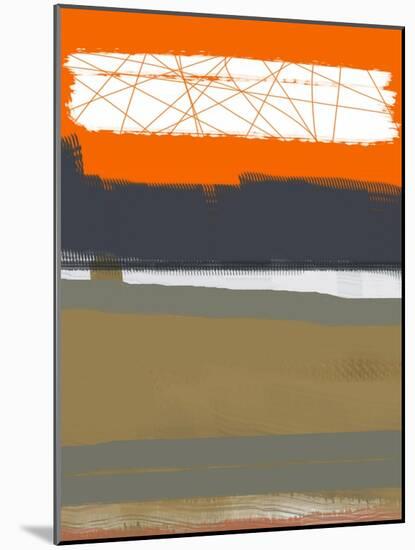 Abstract Orange 1-NaxArt-Mounted Art Print