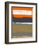 Abstract Orange 1-NaxArt-Framed Art Print