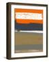 Abstract Orange 1-NaxArt-Framed Art Print