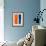 Abstract Orange and Blue Study-Emma Moore-Framed Art Print displayed on a wall