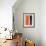 Abstract Orange and Blue Study-Emma Moore-Framed Art Print displayed on a wall