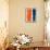 Abstract Orange and Blue Study-Emma Moore-Mounted Art Print displayed on a wall