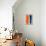 Abstract Orange and Blue Study-Emma Moore-Stretched Canvas displayed on a wall