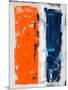 Abstract Orange and Blue Study-Emma Moore-Mounted Art Print