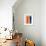 Abstract Orange and Blue Study-Emma Moore-Framed Art Print displayed on a wall