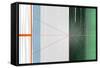 Abstract Orange and Green-NaxArt-Framed Stretched Canvas