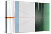 Abstract Orange and Green-NaxArt-Stretched Canvas