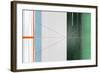 Abstract Orange and Green-NaxArt-Framed Art Print