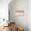Abstract Orange and Grey-NaxArt-Stretched Canvas displayed on a wall