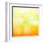 Abstract Orange And Yellow With Stars-adamson-Framed Art Print