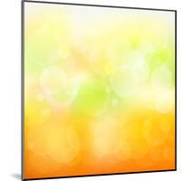 Abstract Orange And Yellow With Stars-adamson-Mounted Art Print