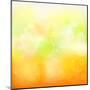 Abstract Orange And Yellow With Stars-adamson-Mounted Art Print