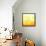 Abstract Orange And Yellow With Stars-adamson-Framed Stretched Canvas displayed on a wall