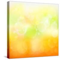 Abstract Orange And Yellow With Stars-adamson-Stretched Canvas