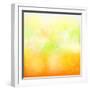 Abstract Orange And Yellow With Stars-adamson-Framed Art Print