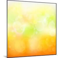 Abstract Orange And Yellow With Stars-adamson-Mounted Art Print