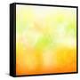 Abstract Orange And Yellow With Stars-adamson-Framed Stretched Canvas