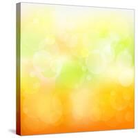 Abstract Orange And Yellow With Stars-adamson-Stretched Canvas