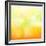 Abstract Orange And Yellow With Stars-adamson-Framed Premium Giclee Print