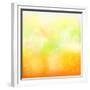 Abstract Orange And Yellow With Stars-adamson-Framed Premium Giclee Print