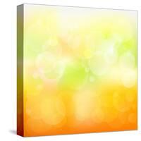 Abstract Orange And Yellow With Stars-adamson-Stretched Canvas