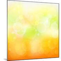 Abstract Orange And Yellow With Stars-adamson-Mounted Art Print