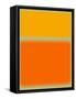 Abstract Orange and Yellow-NaxArt-Framed Stretched Canvas