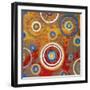 Abstract Orange Fizz-Ricki Mountain-Framed Art Print