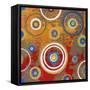 Abstract Orange Fizz-Ricki Mountain-Framed Stretched Canvas