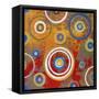 Abstract Orange Fizz-Ricki Mountain-Framed Stretched Canvas