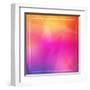 Abstract Orange Pink Background with Shining White Lines and Frame-marinini-Framed Art Print