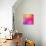 Abstract Orange Pink Background with Shining White Lines and Frame-marinini-Stretched Canvas displayed on a wall