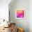 Abstract Orange Pink Background with Shining White Lines and Frame-marinini-Framed Art Print displayed on a wall