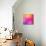 Abstract Orange Pink Background with Shining White Lines and Frame-marinini-Mounted Art Print displayed on a wall